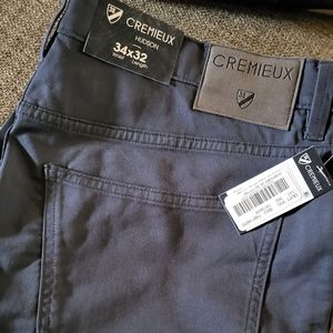 Travel 5-Pocket Milan Twill Casual Pants Faded Navy 34x32